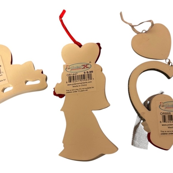 Mr & Mrs Our First Christmas Together Trio of Tree Ornaments Love Marriage - Picture 5 of 6